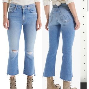 The Insider High Waist Crop Step Fray Hem Jeans